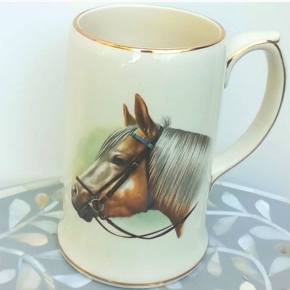 Vintage England Sadler Horse Beer Stein or Mug